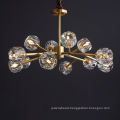 Luxury G9 Crystal Glass Brass Gold Ceiling Chandelier